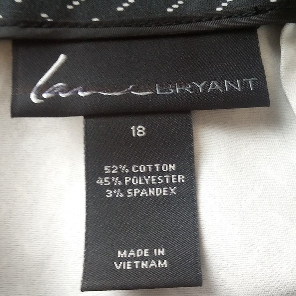 Lane Bryant black and white printed skirt - Picture 5 of 5